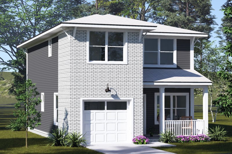 Architectural House Design - Exterior - Other Elevation 2 for Modern House Plan #513-2463 - 3 bed, 2.5 bath