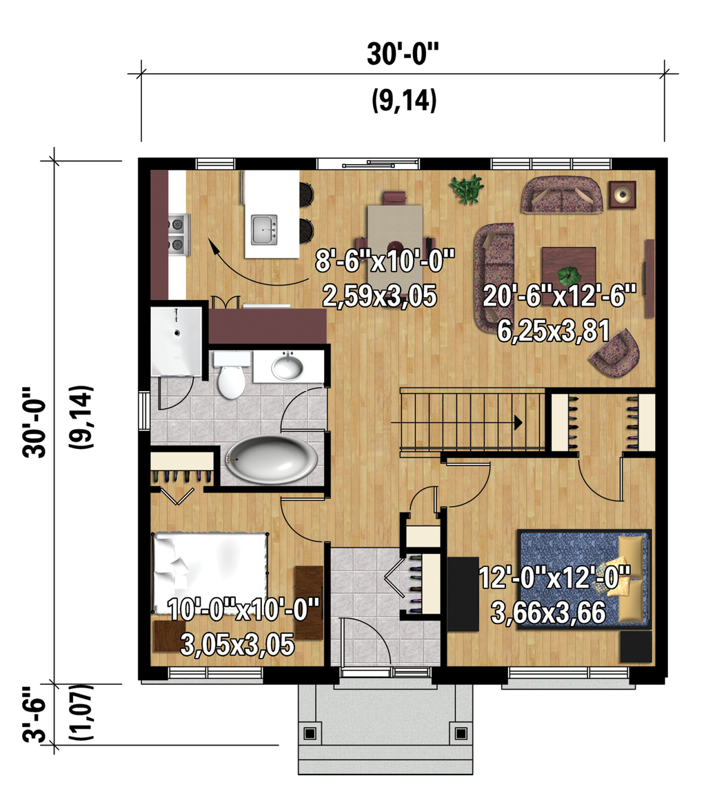 Contemporary Style House Plan 2 Beds 1 Baths 900 Sq Ft Plan 25 4271 Dreamhomesource Com Contemporary Style House Plan 2 Beds 1 Baths 900 Sq Ft Plan 25 4271 Dreamhomesource Com