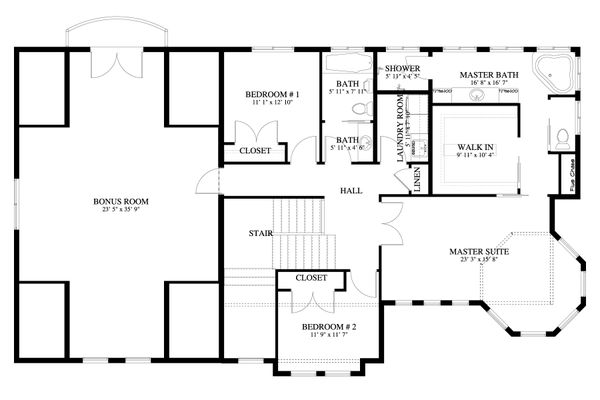 Home Plan - Victorian Floor Plan - Upper Floor Plan #1060-51