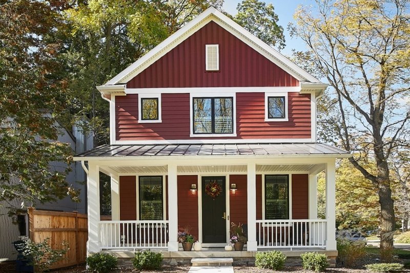 Dream House Plan - Farmhouse Exterior - Front Elevation Plan #901-136