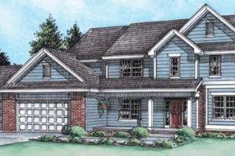 Dream House Plan - Traditional Exterior - Front Elevation Plan #20-1764
