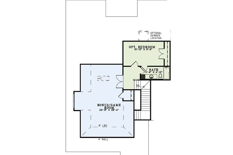 Dream House Plan - Floor Plan - Upper Floor for Country House Plan #17-3364 - 4 bed, 3.5 bath