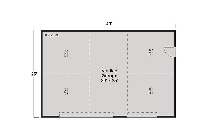 Home Plan - Floor Plan - Main Floor for Traditional House Plan #124-1435, 0 bath