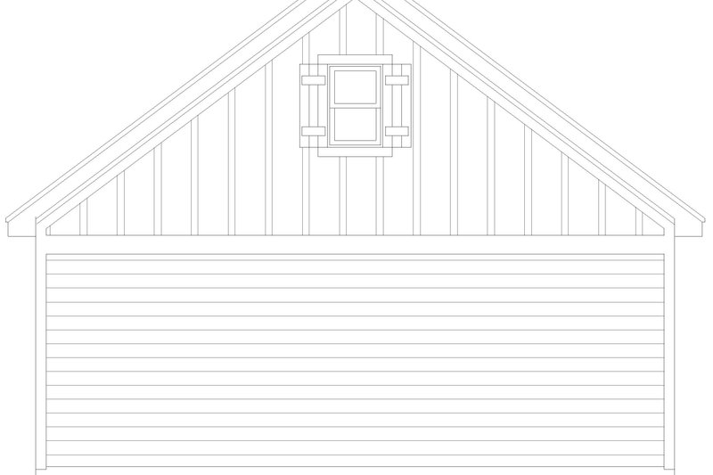 Home Plan - Exterior - Rear Elevation for Craftsman House Plan #932-1016, 0 bath