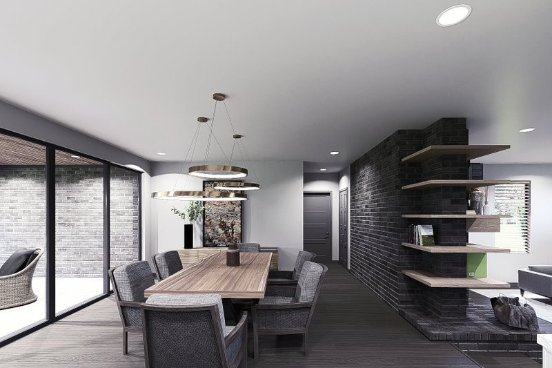 House Design - Interior - Dining Room for Contemporary House Plan #1095-1 - 4 bed, 3.5 bath