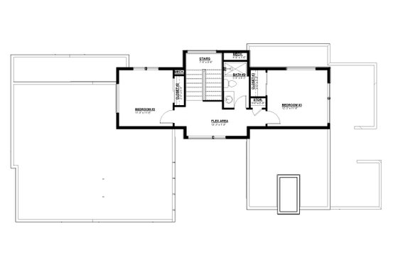 Floor Plan - Upper Floor for Modern House Plan #895-158 - 3 bed, 2.5 bath