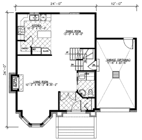European Floor Plan - Main Floor Plan #138-228