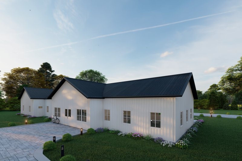 Dream House Plan - Exterior - Other Elevation 3 for Barndominium House Plan #1107-40 - 3 bed, 3 bath