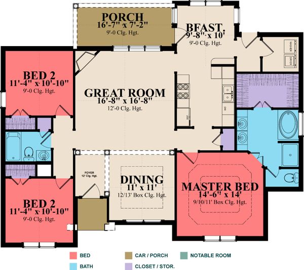 House Design - European Floor Plan - Main Floor Plan #63-297