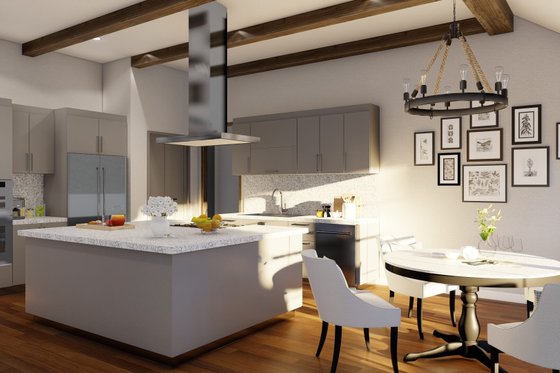 Interior - Kitchen for Mediterranean House Plan #923-353 - 4 bed, 3 bath