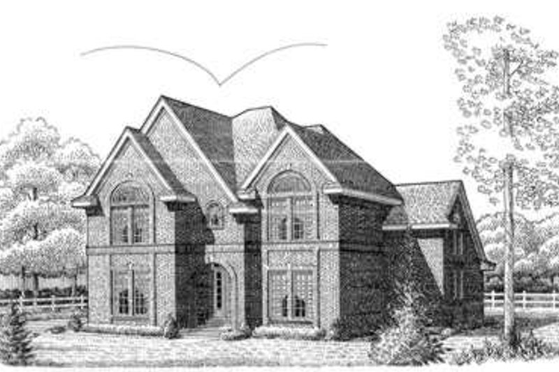 House Plan Design - European Exterior - Front Elevation Plan #410-404