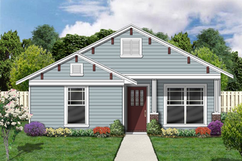 Dream House Plan - Cottage Exterior - Front Elevation Plan #84-494