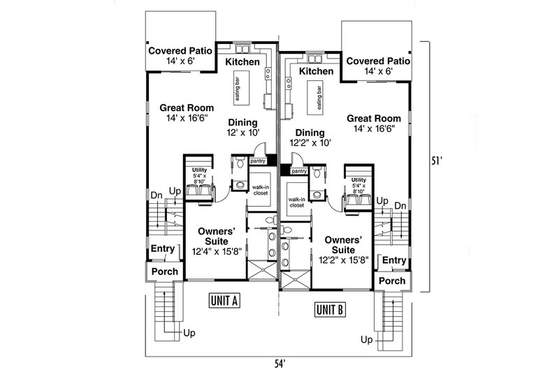 Dream House Plan - Floor Plan - Main Floor for Modern House Plan #124-1332 - 6 bed, 4.5 bath