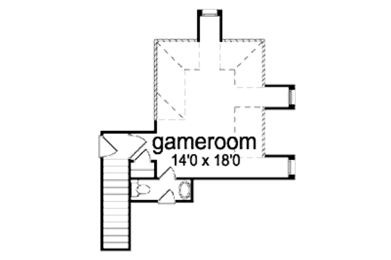 Home Plan - Floor Plan - Other Floor for European House Plan #84-393 - 3 bed, 2.5 bath