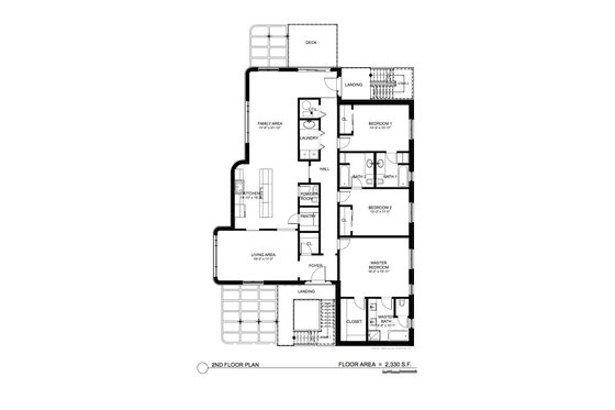 Floor Plan - Main Floor for Contemporary House Plan #535-17 - 9 bed, 9 bath