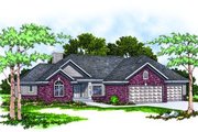 Traditional Style House Plan - 3 Beds 2 Baths 1795 Sq/Ft Plan #70-204 