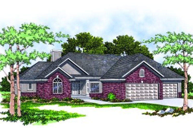 Dream House Plan - Traditional Exterior - Front Elevation Plan #70-204