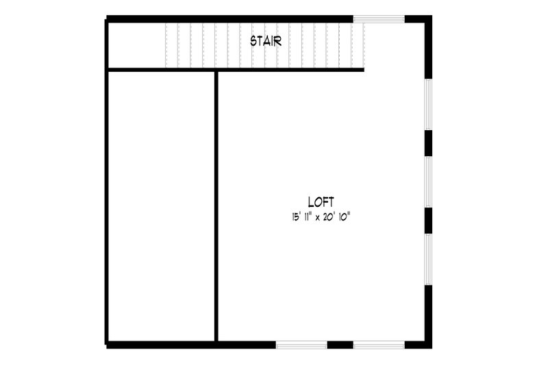Dream House Plan - Floor Plan - Upper Floor for Modern House Plan #1060-72, 0 bath
