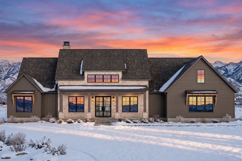 Dream House Plan - Exterior - Front Elevation 4 for Farmhouse House Plan #1096-210 - 4 bed, 3 bath