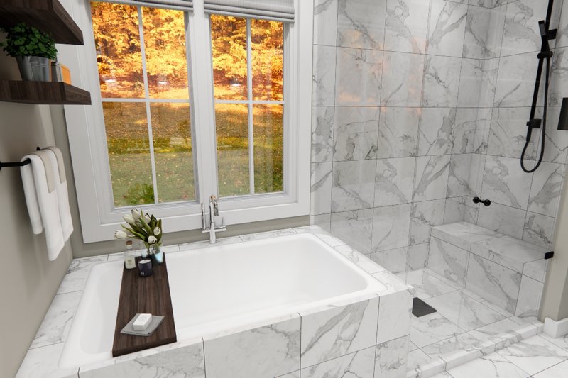 Home Plan - Interior - Master Bathroom 1 for Traditional House Plan #51-1415 - 4 bed, 3.5 bath