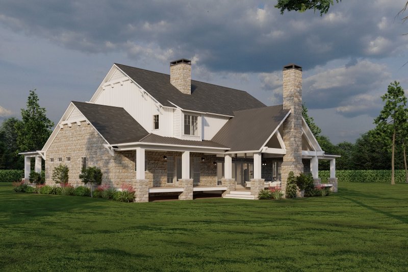 Dream House Plan - Exterior - Other Elevation 1 for Farmhouse House Plan #923-377 - 4 bed, 3.5 bath