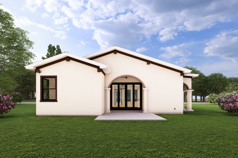 House Design - Exterior - Rear Elevation for Mediterranean House Plan #1127-4 - 2 bed, 2 bath