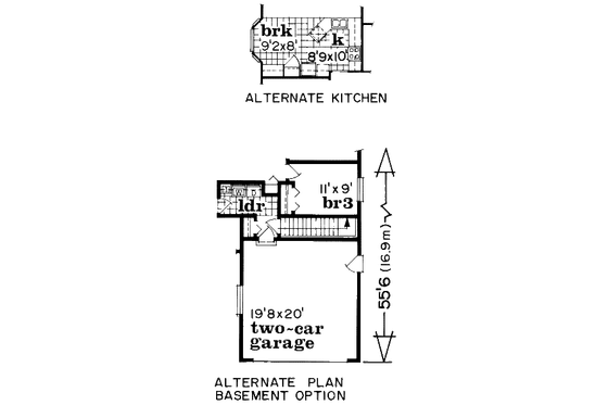 Floor Plan - Other Floor for Traditional House Plan #47-572 - 3 bed, 2 bath
