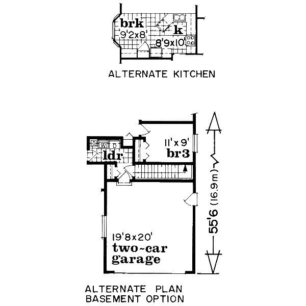 Floor Plan - Other Floor for Traditional House Plan #47-572 - 3 bed, 2 bath