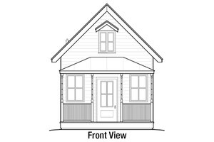 Exterior - Front Elevation 3 for Cottage House Plan #915-4 - 1 bed, 1 bath