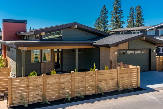 Exterior - Rear Elevation for Modern House Plan #895-84 - 3 bed, 2 bath