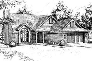 Traditional Exterior - Front Elevation Plan #310-102