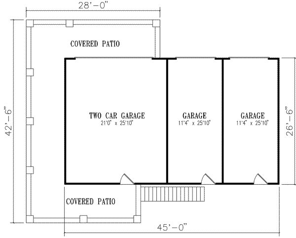 Mediterranean Floor Plan - Main Floor Plan #1-204