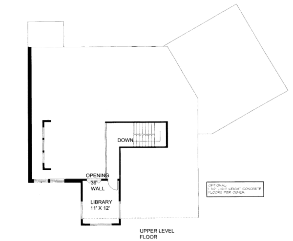 Bungalow Floor Plan - Upper Floor Plan #117-637