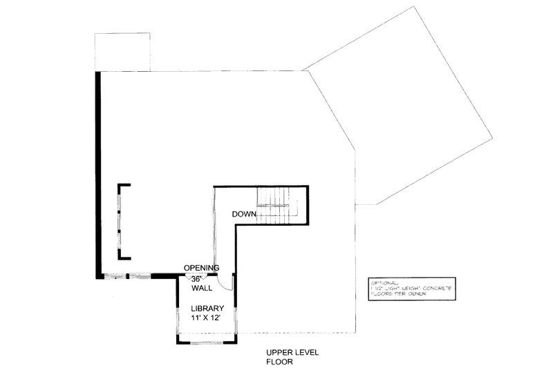 Home Plan - Floor Plan - Upper Floor for Bungalow House Plan #117-637 - 4 bed, 3 bath