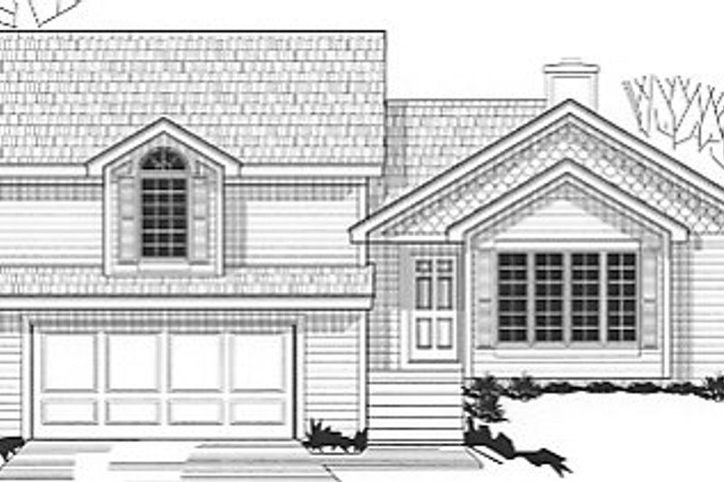 Traditional Style House Plan - 3 Beds 2 Baths 2117 Sq/Ft Plan #67-662 Exterior