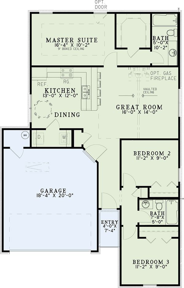 House Design - Cottage Floor Plan - Main Floor Plan #17-2535