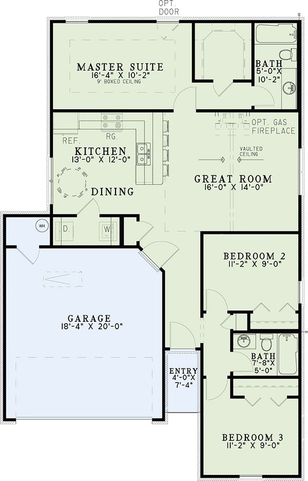 Architectural House Design - Cottage Floor Plan - Main Floor Plan #17-2535