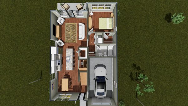 Dream House Plan - Floor Plan - Main Floor 1 for Cottage House Plan #513-2478 - 3 bed, 3 bath