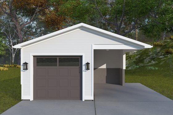 Exterior - Front Elevation 5 for Traditional House Plan #1060-352, 0 bath