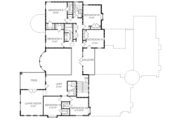 Mediterranean Style House Plan - 7 Beds 4 Baths 5447 Sq/Ft Plan #24-289 