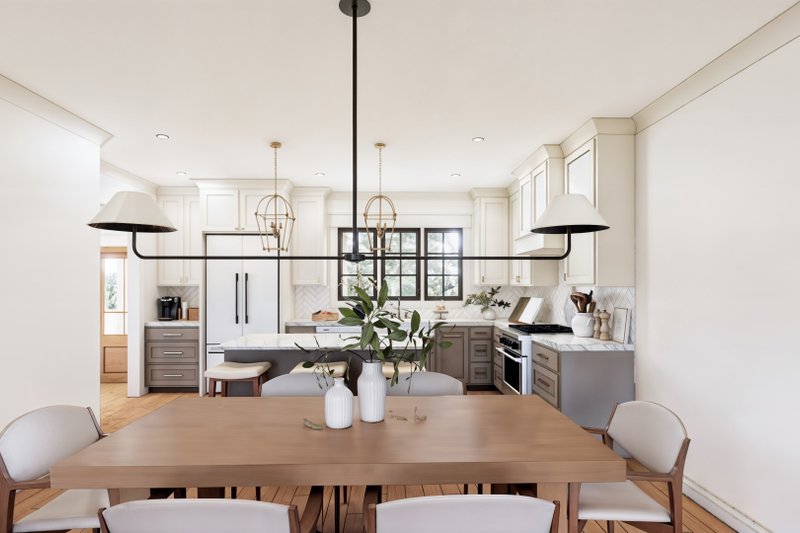 Architectural House Design - Interior - Dining Room 1 for Barndominium House Plan #1074-114 - 3 bed, 2 bath