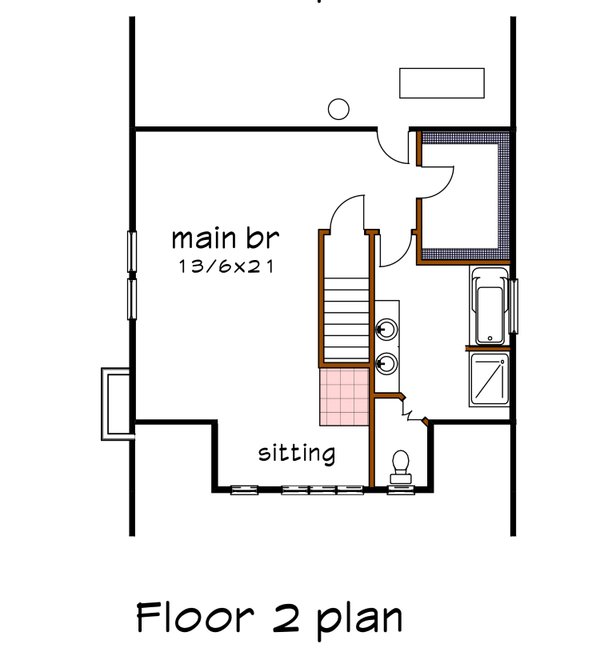 Bungalow Floor Plan - Upper Floor Plan #79-349