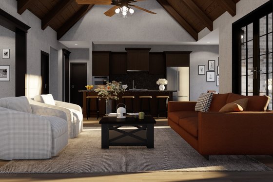 Interior - Family Room 2 for European House Plan #17-2523 - 4 bed, 2.5 bath