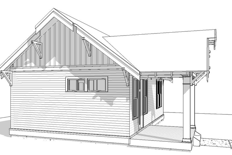 Home Plan - Exterior - Other Elevation 5 for Craftsman House Plan #895-151 - 1 bed, 1 bath