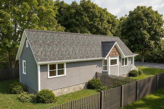 Exterior - Rear Elevation for Cottage House Plan #79-103 - 2 bed, 1 bath