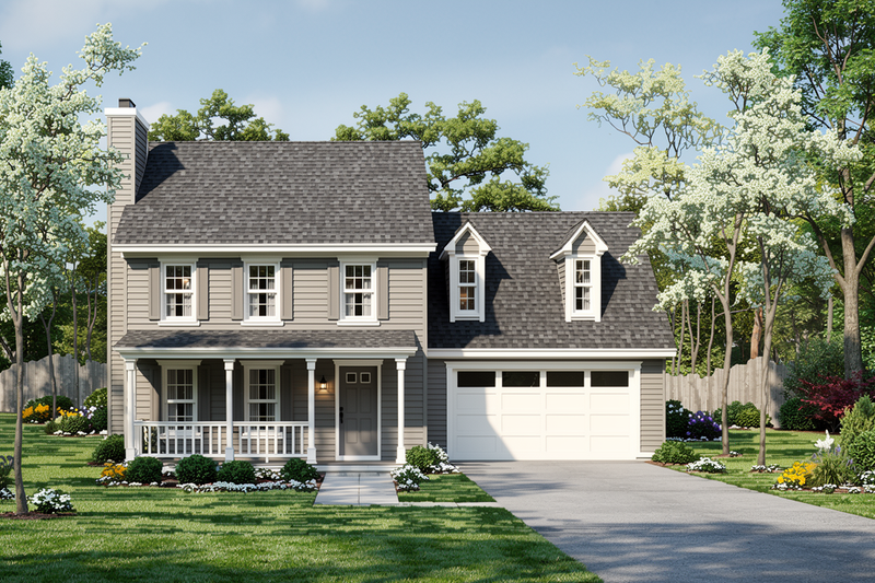 Dream House Plan - Traditional Exterior - Front Elevation Plan #30-306