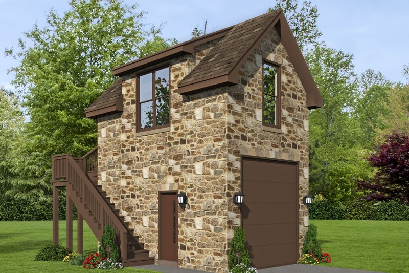 Architectural House Design - Country Exterior - Front Elevation Plan #932-302