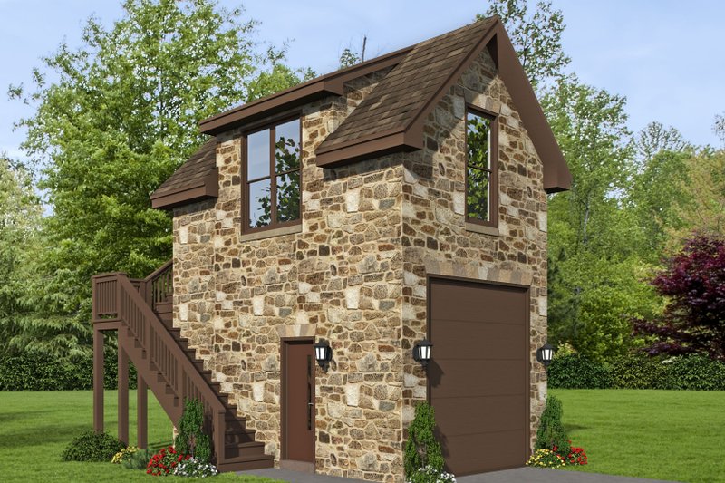 Architectural House Design - Country Exterior - Front Elevation Plan #932-302