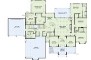 Ranch Style House Plan - 4 Beds 3.5 Baths 3602 Sq/Ft Plan #17-1166 Floor 