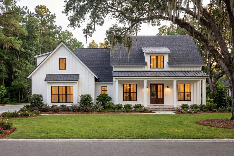 Architectural House Design - Exterior - Front Elevation 4 for Farmhouse House Plan #430-164 - 3 bed, 2 bath